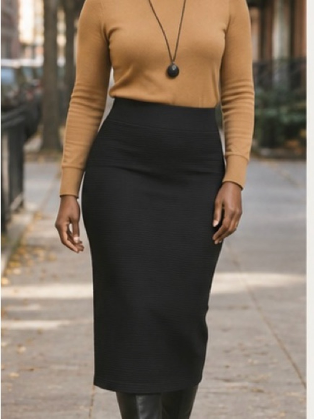 NWT | SKFK | Black Midi Pencil Skirt | Size 6